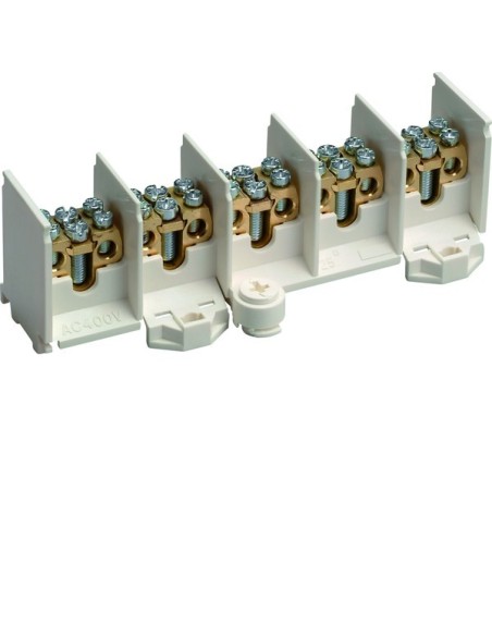 Zaciski rozgałęźne 5-polowe 25/2x16mm2 K46N Hager