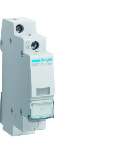 Lampka sygnalizacyjna LED przezroczysta 230VAC SVN125 Hager