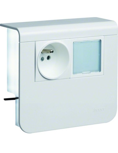 tehalit.SL Nośnik urządzeń 20x55 2P+E / LED biały SL20055925F9010 Hager