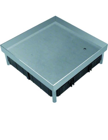 tehalit.VE-EE Pokrywa pełna EKQ06 200x200 gres/płytka 23/28mm stal nierdzewna EKQ0600BL1 Hager