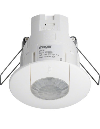 Czujnik obecności DALI 360 stopni IR p/t biały EE816 Hager