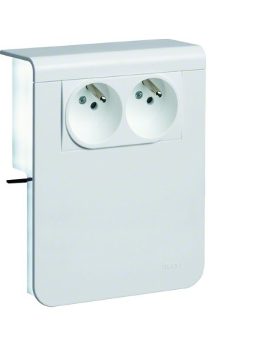 tehalit.SL Nośnik urządzeń 20x115 2x gniazdo 2P+E biały SL201159609010 Hager