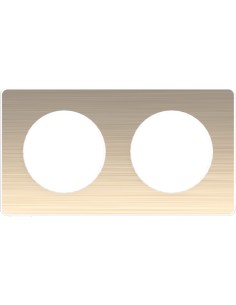 Odace Touch Ramka podwójna w kolorze brązowym BRONZE S52P804L Schneider