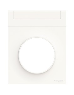 Odace Ramka pojedyncza z etykietką w kolorze białym S52P732 Schneider