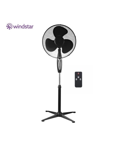 Wentylator podłogowy VIENTO-R 45W CZARNY PILOT