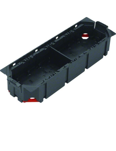 tehalit.GB-EG Puszka montażowa 4-krotna 45x45mm PA czarny GBVR400 Hager