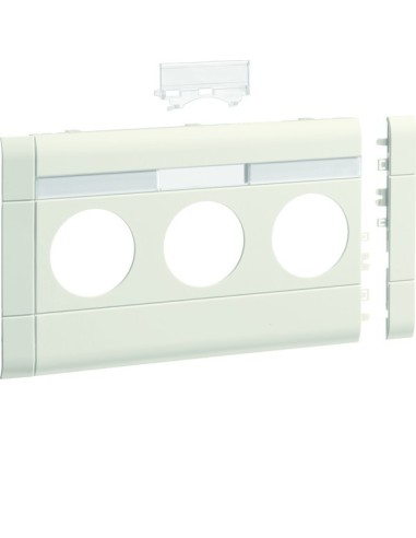 tehalit.WA Maskownica 3-krotna z polem opisowym ABS bezhalogenowy 120mm krem GB120319001 Hager