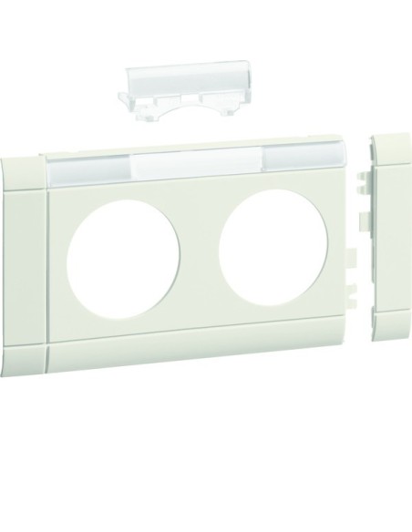 tehalit.WA Maskownica 2-krotna z polem opisowym ABS bezhalogenowy krem GB080219001 Hager