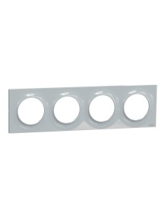 Odace Styl Ramka poczwórna w kolorze piaskowym S52P708B1 Schneider