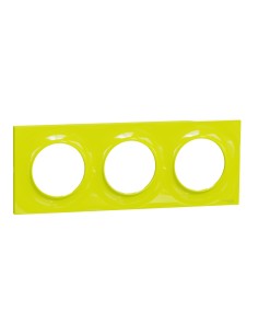 Odace Styl Ramka potrójna, kolor VERDE S52P706H Schneider