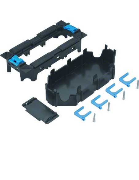 tehalit.GB-EG Puszka montażowa 3-krotna 45x45mm PC-ABS czarny GTVR300 Hager