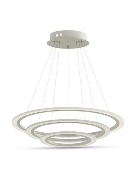Lampa Wisząca VT-70-3D Soft Light Chandelier Slim 3 pierścienie Ściemnianie 70W 3000K 5250lm IP20 3904