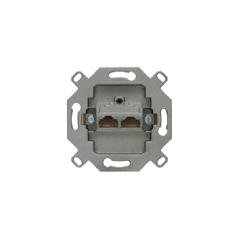 one.platform Mechanizm gniazda komputerowego UAE 2-kr (RJ45), ekranowane kat. 5e 534555 Berker Hager