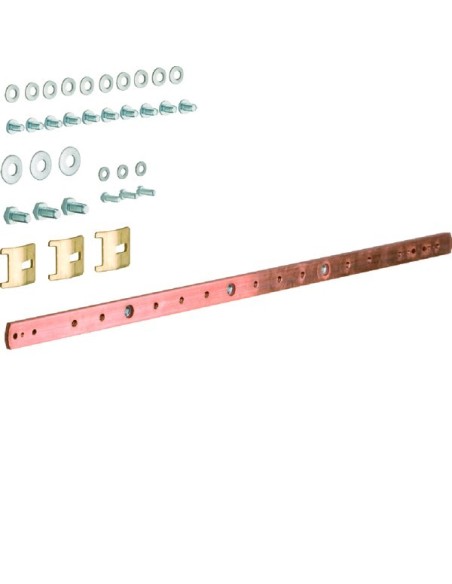 univers Szyna uziemiająca Cu 20x5mm 2-polowa UZ020 Hager