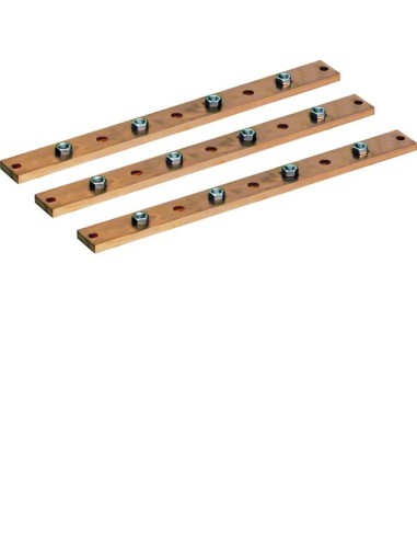 univers Szyna pozioma Cu do rozł. listwowych NH1/2/3 2-pol. 40x10mm (3 szt) UM04M Hager