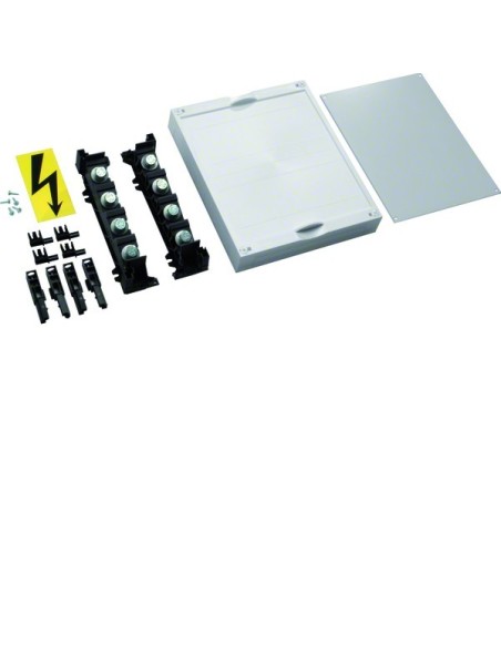 univers N Blok dla szyn zbiorczych pion. 30x5/10mm 300x250 UE21D4 Hager