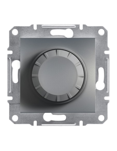 Asfora Ściemniacz RC (łacznik schodowy) bez ramki, stal EPH6600162 Schneider