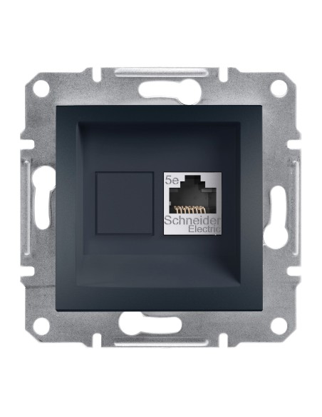 Asfora Gniazdo komputerowe kat.5e STP bez ramki, antracyt EPH5000171 Schneider