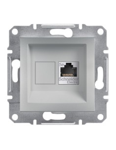 Asfora Gniazdo komputerowe kat.5e STP bez ramki, aluminium EPH5000161 Schneider 2