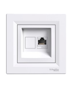 Asfora Gniazdo komputerowe RJ45 kat.5e STP, białe EPH5000121 Schneider 2