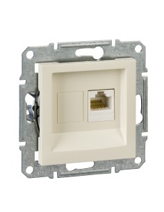 Asfora Gniazdo komputerowe RJ45 kat.5e UTP kremowe, EPH4300723 Schneider 2