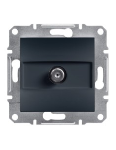 Asfora Gniazdo SAT przelotowe bez ramki, antracyt EPH3700271 Schneider 2