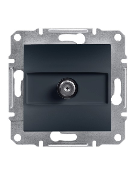 Asfora Gniazdo SAT przelotowe bez ramki, antracyt EPH3700271 Schneider