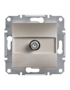 Asfora Gniazdo SAT przelotowe bez ramki, brązowe EPH3700269 Schneider 2