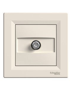 Asfora Gniazdo SAT przelotowe (4dB), kremowe EPH3700223 Schneider 2