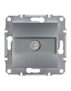 Asfora Gniazdo TV przelotowe (4dB) bez ramki, stal EPH3200262 Schneider 2