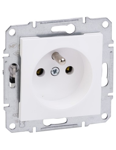 Asfora gniazdo pojedyncze 2p+z bez ramki białe EPH2800721 - hurtownia elektryczna Amper.pl