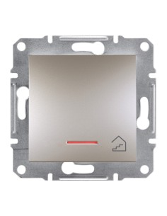 Asfora Przycisk "schody" z podś. (śrub.) bez ramki, brązowy EPH1900369 Schneider 2