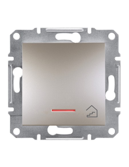 Asfora Przycisk "schody" z podś. (śrub.) bez ramki, brązowy EPH1900369 Schneider