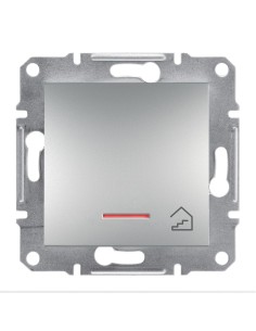 Asfora Przycisk "schody" z podś. bez ramki, aluminium EPH1900161 Schneider 2