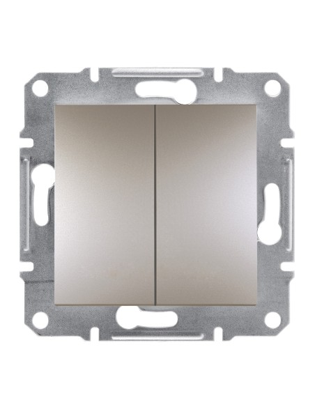 Asfora Przycisk podwójny bez ramki, brązowy EPH1100169 Schneider