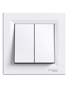 Asfora Przycisk podwójny, biały EPH1100121 Schneider 2