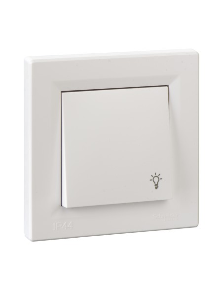Asfora Przycisk "światło" IP44, biały EPH0900221 Schneider