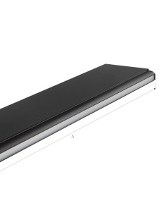 ALLDAY ASYMMETRIC 830 55W 230V 114cm 75st Black CASAMBI