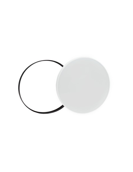 NYMPHEA BLACK & WHITE RINGS 32W NW 230V 115st IP54 IK04 FI380x55 BIAŁY/CZARNY OKRĄGŁA