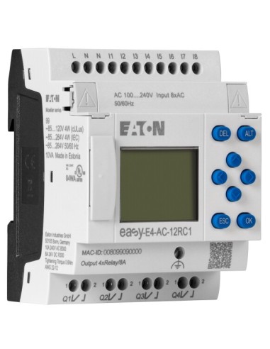 Przekaźnik programowalny easyE4 230VAC/DC 8DI 4DO-R EASY-E4-AC-12RC1 197215