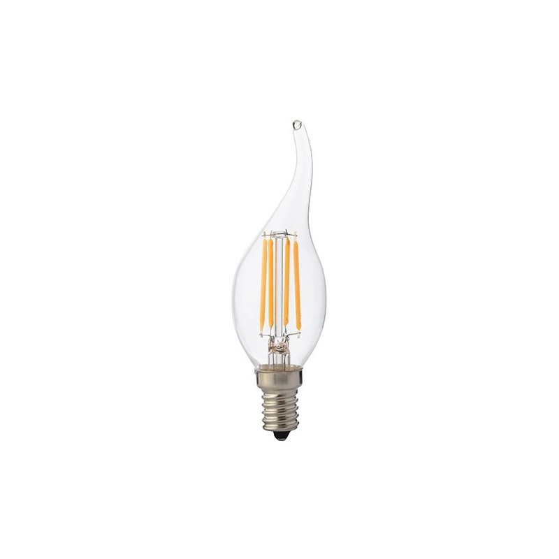 Żarówka LED świeczka E14 4W 320lm  FLAME FILAMENT biała ciepła IDEUS HOROZ 02996