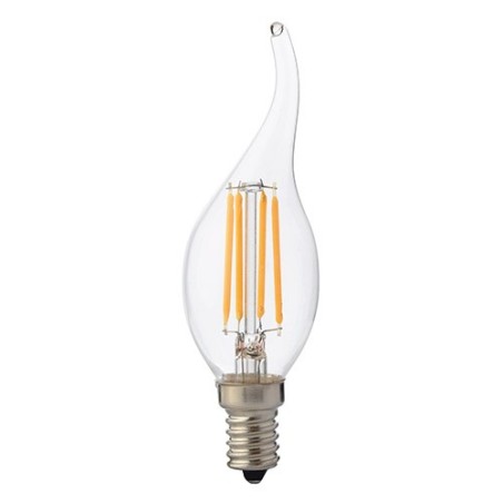 Żarówka LED świeczka E14 4W 320lm  FLAME FILAMENT biała ciepła IDEUS HOROZ 02996