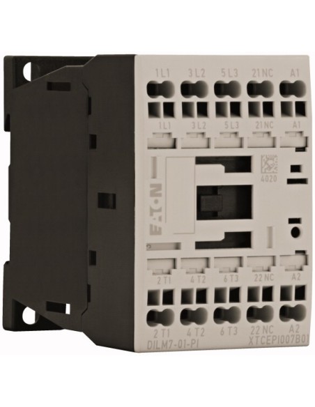 Stycznik mocy, 3-biegunowe, 380 V 400 V 3 kW, 1 zr, 220 V 50/60 Hz, Praca AC, Zaciski sprężynowe Push-In