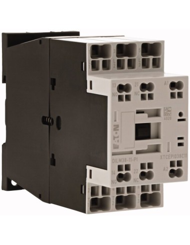 Stycznik mocy, 3-biegunowe, 380 V 400 V 18.5 kW, 1 zestyk zwierny, 1 zr, 220 V 50/60 Hz, Praca AC, Zaciski sprężynowe Push-In