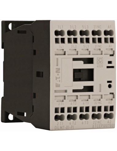 Stycznik mocy, 3-biegunowe, 380 V 400 V 3 kW, 1 zr, 42 V 50 Hz, 48 V 60 Hz, Praca AC, Zaciski sprężynowe Push-In