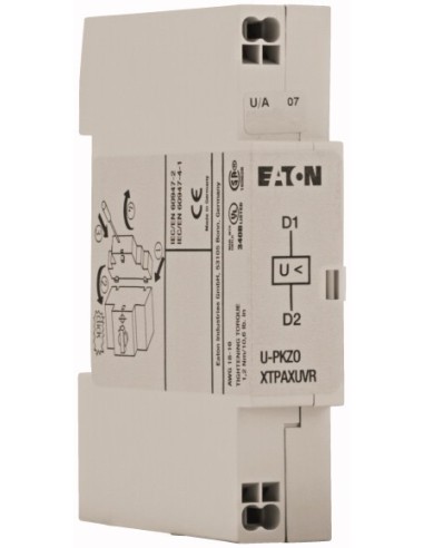 Wyzwalacz podnapięciowy PKZ0(4), PKE, AC, 120 V 60 Hz, Zaciski sprężynowe Push-In