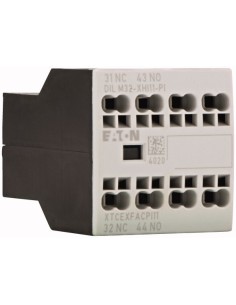 Moduł wyłącznika pomocniczego, 2-biegunowe, I 16 A, 1 zestyk zwierny, 1 zr, Mocowanie do płyty czołowej, Zaciski sprężynowe Pus