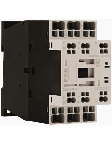 Stycznik mocy, 3-biegunowe, 380 V 400 V 15 kW, 1 zestyk zwierny, 1 zr, 230 V 50 Hz, 240 V 60 Hz, Praca AC, Zaciski sprężynowe Pu