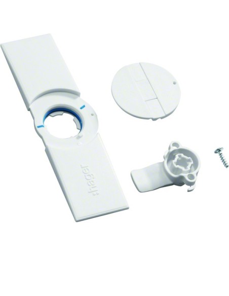 Płytka drzwiowa z uchwytem i ryglem do obudowy IP44 FZ598N Hager