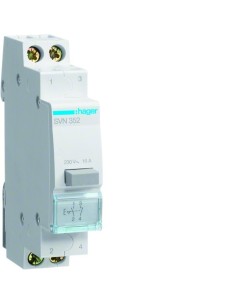 Przełącznik przyciskowy 1NO+1NC Ith16A 230VAC SVN352 Hager